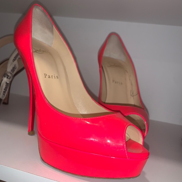 Christian Louboutin Pink Neon heels - Picture 1 of 4